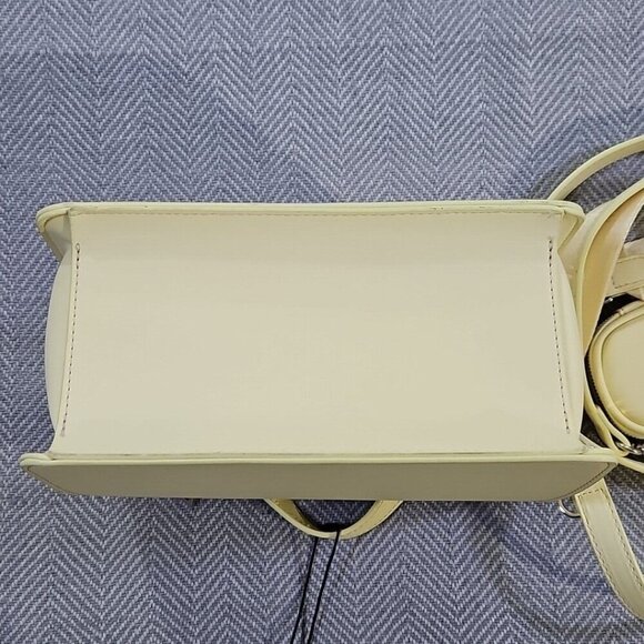 Steve Madden NWT Bevelyn-G Satchel Butter Yellow Crossbody Rhinestones Bling - Picture 7 of 16